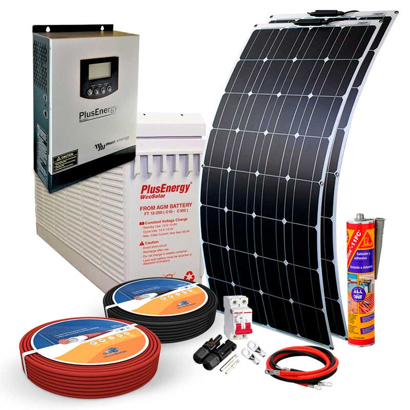 Kit Solar 24v 1200w Inversor Híbrido